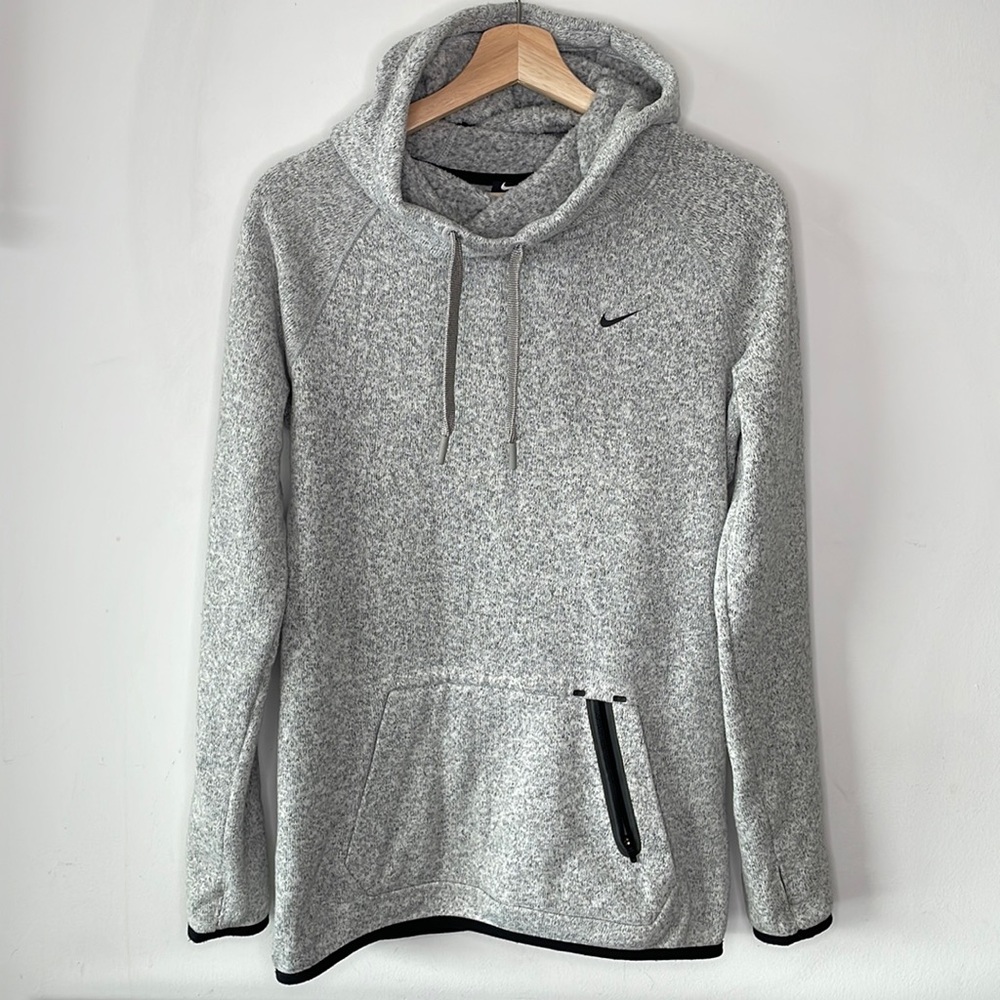 Nike Cowl Neck Light Grey Hoodie Gem